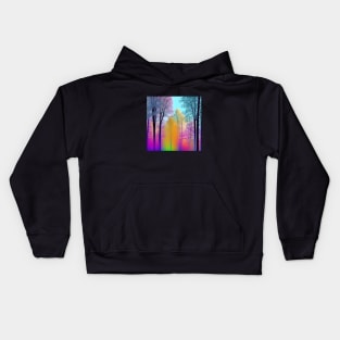 Colorful Tree Line Kids Hoodie